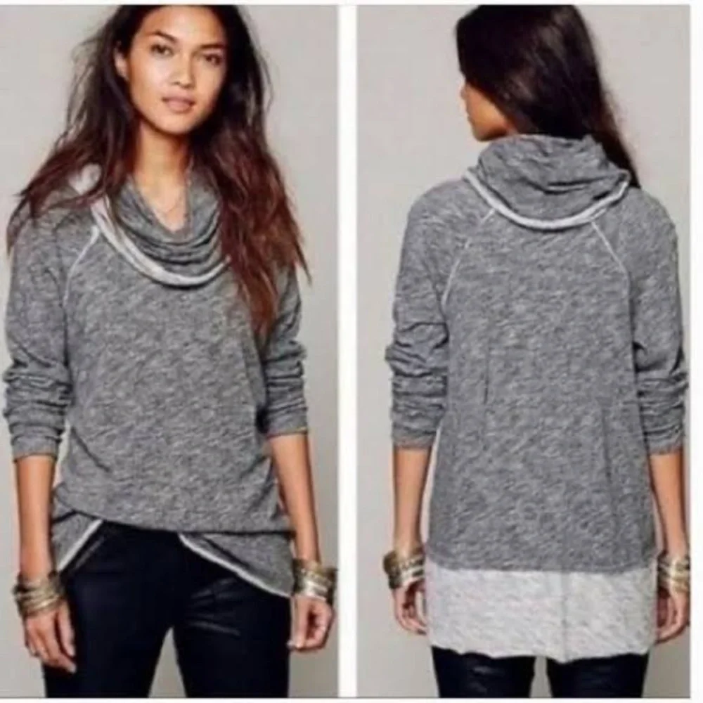 Free People Beach Two Body Cocoon Cowl Neck Top - Picture 1 of 11